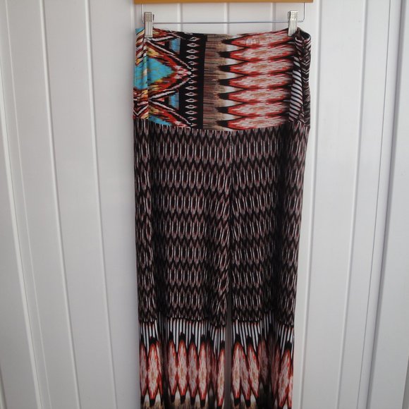 Angel Cola Pants Women's Size 2X Bohemian Chic Printed - Picture 2 of 3